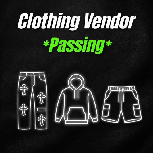 Clothing Vendor *Passing*